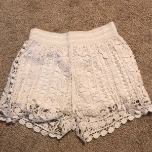 GB lace mesh shorts